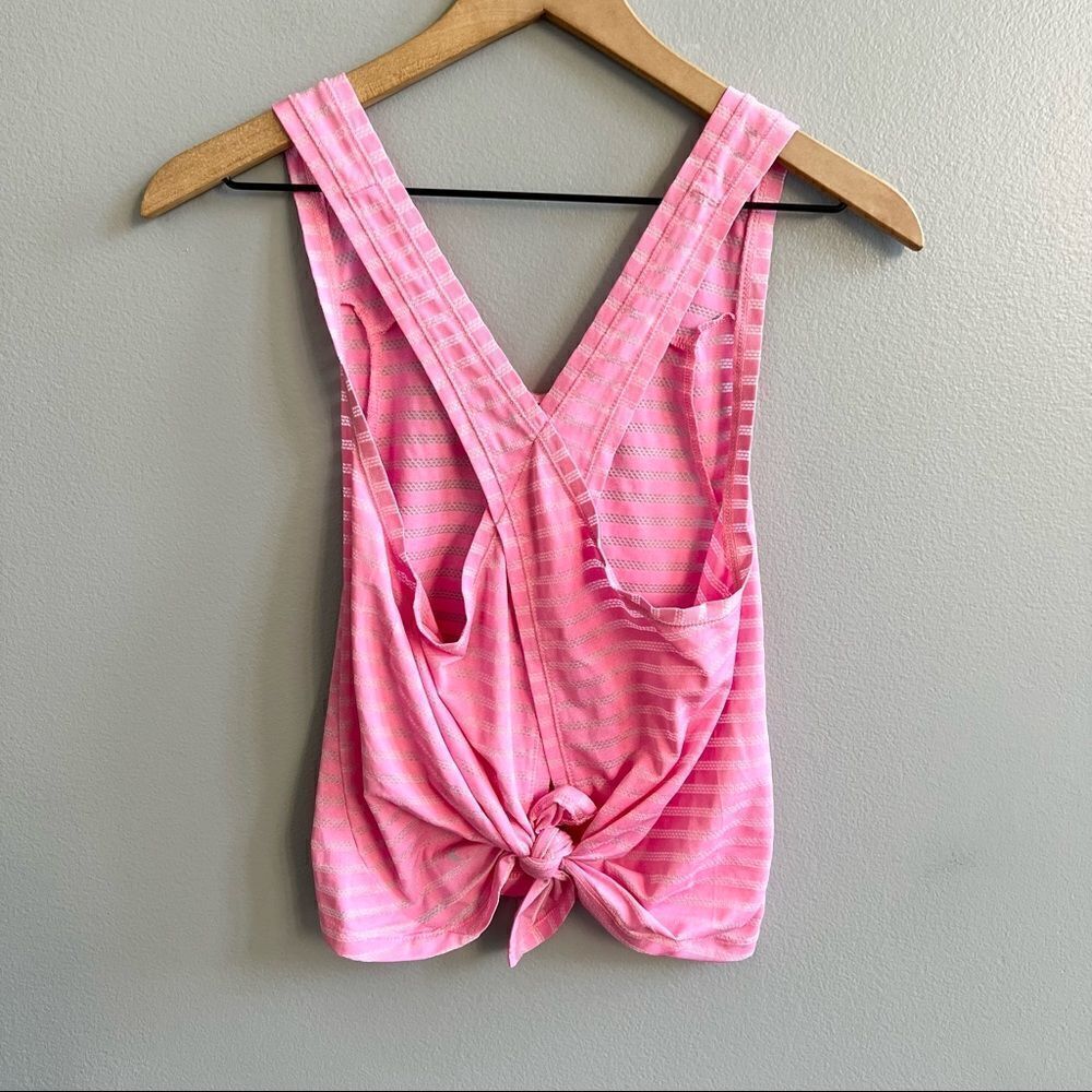 Zyia Active Nimbus Pink Split Back Mesh Workout T… - image 5